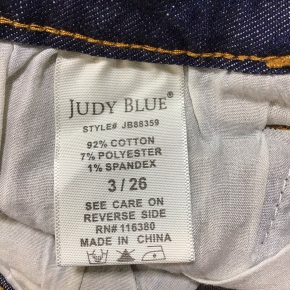 Judy Blue Slim Bootcut Dark Indigo Jeans - Picture 7 of 13